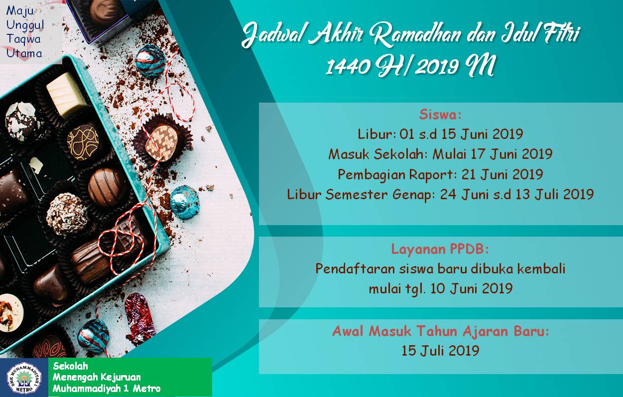Jadwal Akhir Ramadhan dan Idul Fitri 1440 H / 2019