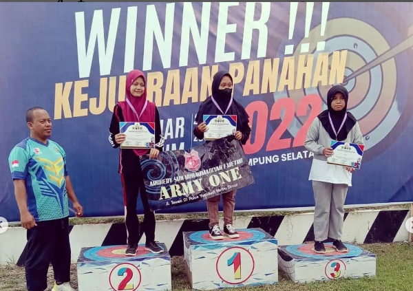 Ekskul Panahan 'Armyone' Raih Juara 1 Kejuaraan Panahan Lampung Selatan