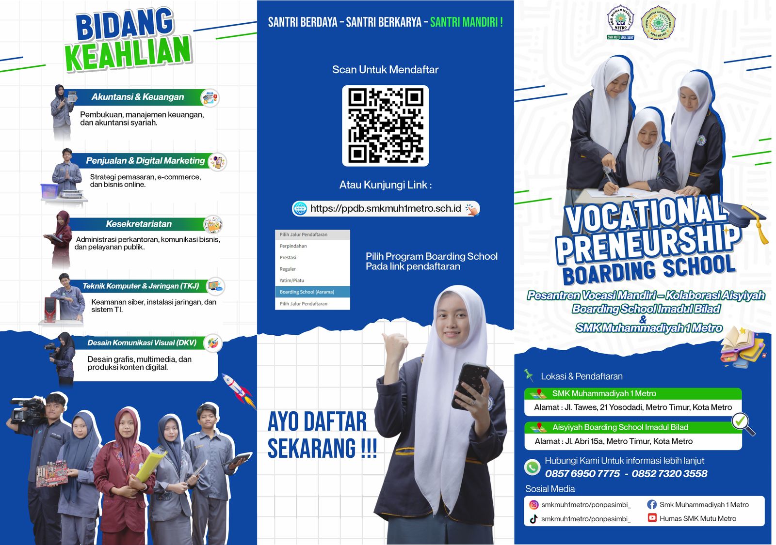 Sekolah GRATIS di SMK MUTU BRILLIANT dengan Vocational Preneurship Boarding School
