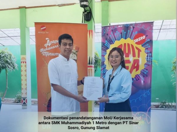 Resmi Jalin Kerja Sama Dengan SOSRO, SMK Muhammadiyah 1 Metro Makin Percaya Diri Bisa Cetak Lulusan Siap Kerja dan Berdaya Saing Tinggi