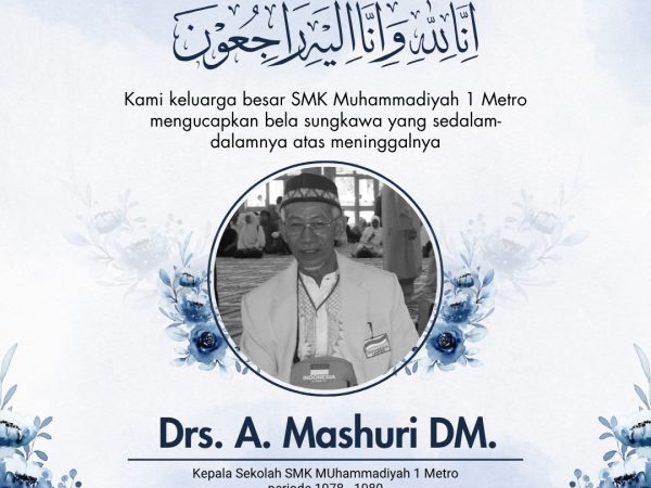 Telah Gugur Mantan kepala Sekolah SMK Muhammadiyah 1 Metro Periode 1978-1980